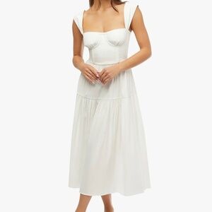 White Corset Dress by We Wore What
